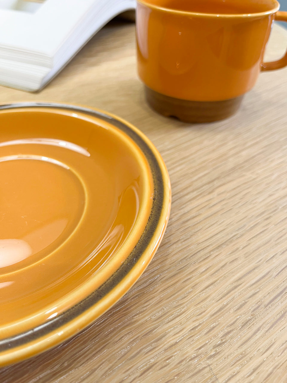 Egersund Unique Teacup and Saucer Plate Trio/エーゲルスン ユニーク ティーカップ&ソーサー プレート トリオ ノルウェーヴィンテージ 北欧食器