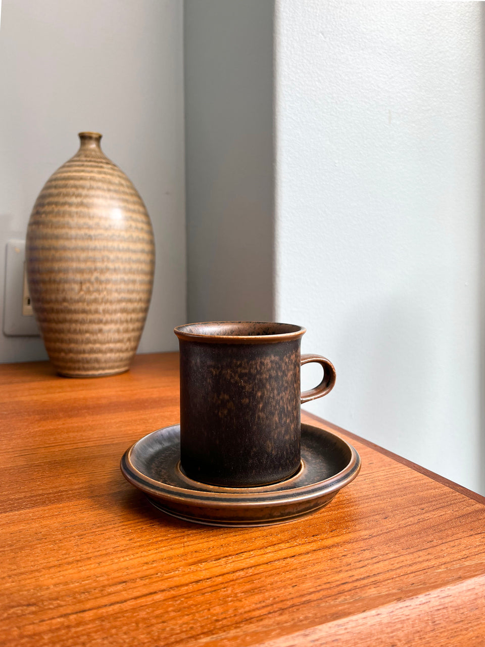 Vintage ARABIA Ruska Coffee Cup and Saucer/アラビア ルスカ コーヒーカップ&ソーサー 北欧食器 フィンランドヴィンテージ