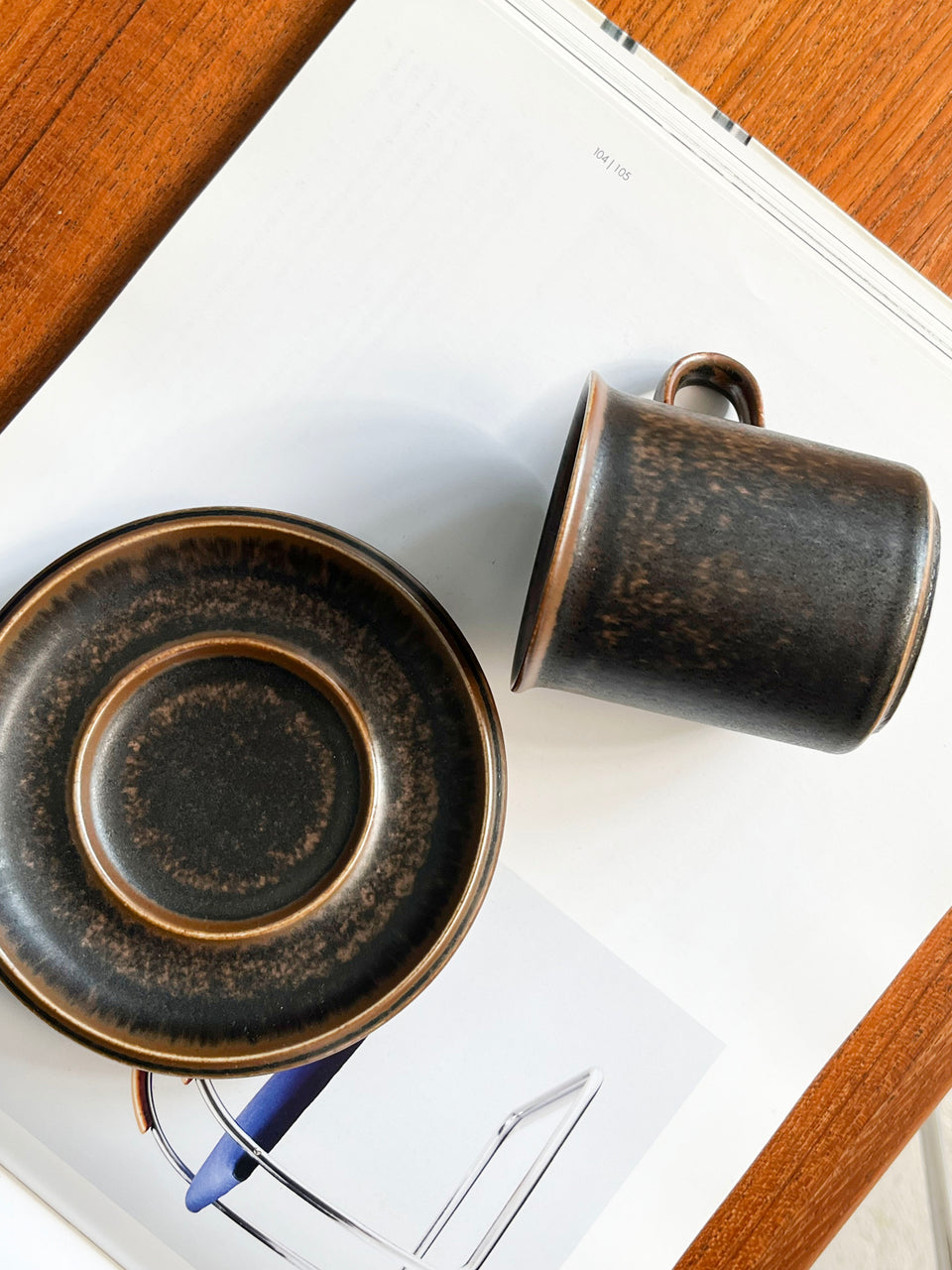 Vintage ARABIA Ruska Coffee Cup and Saucer/アラビア ルスカ コーヒーカップ&ソーサー 北欧食器 フィンランドヴィンテージ