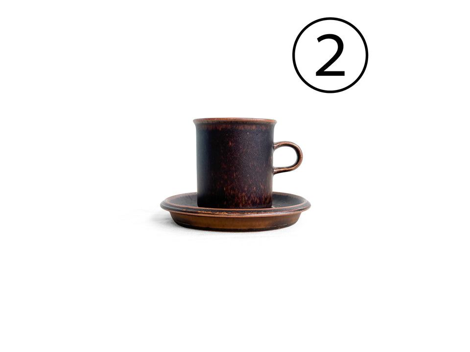Vintage ARABIA Ruska Coffee Cup and Saucer/アラビア ルスカ コーヒーカップ&ソーサー 北欧食器 フィンランドヴィンテージ