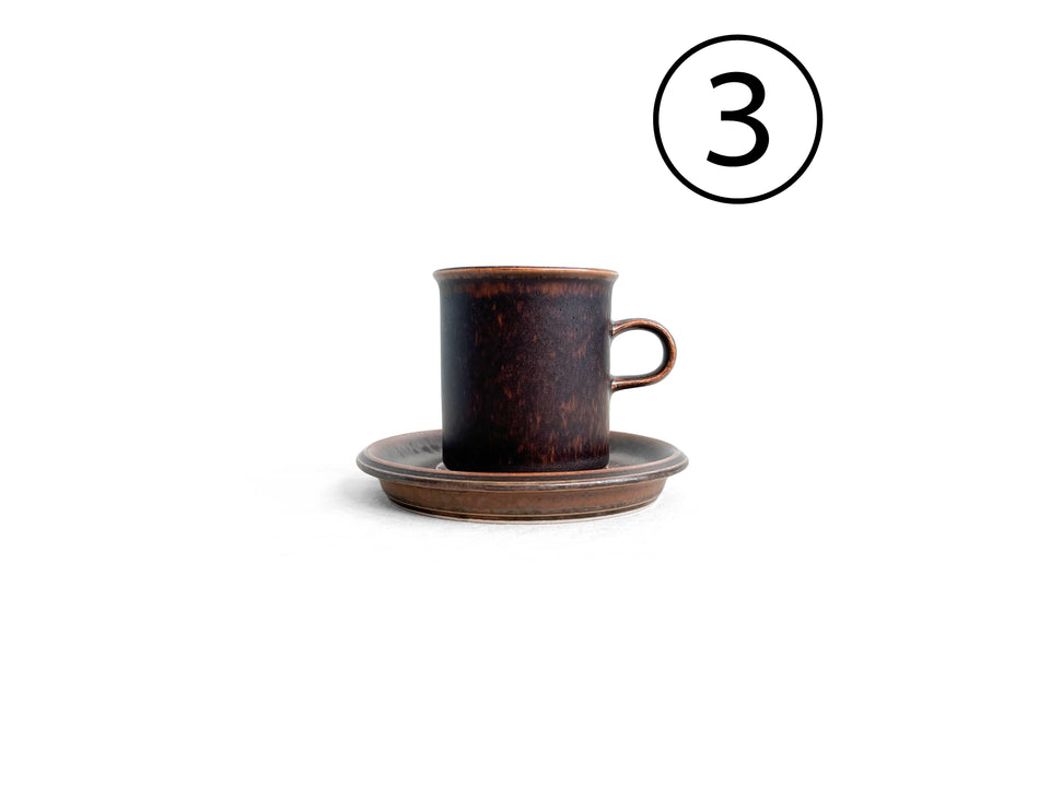 Vintage ARABIA Ruska Coffee Cup and Saucer/アラビア ルスカ コーヒーカップ&ソーサー 北欧食器 フィンランドヴィンテージ