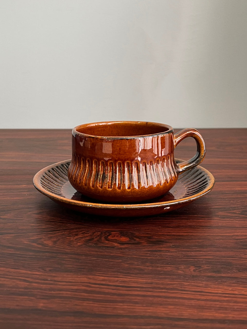 Gefle Kaskad Tea Cup and Saucer Plate Swedish Vintage/ゲフレ カスケード ティーカップ&ソーサー 北欧ヴィンテージ食器