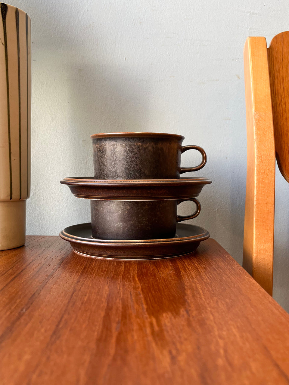 Vintage ARABIA Ruska Tea Cup and Saucer/フィンランドヴィンテージ アラビア ルスカ ティーカップ ウラ・プロコッペ 北欧食器