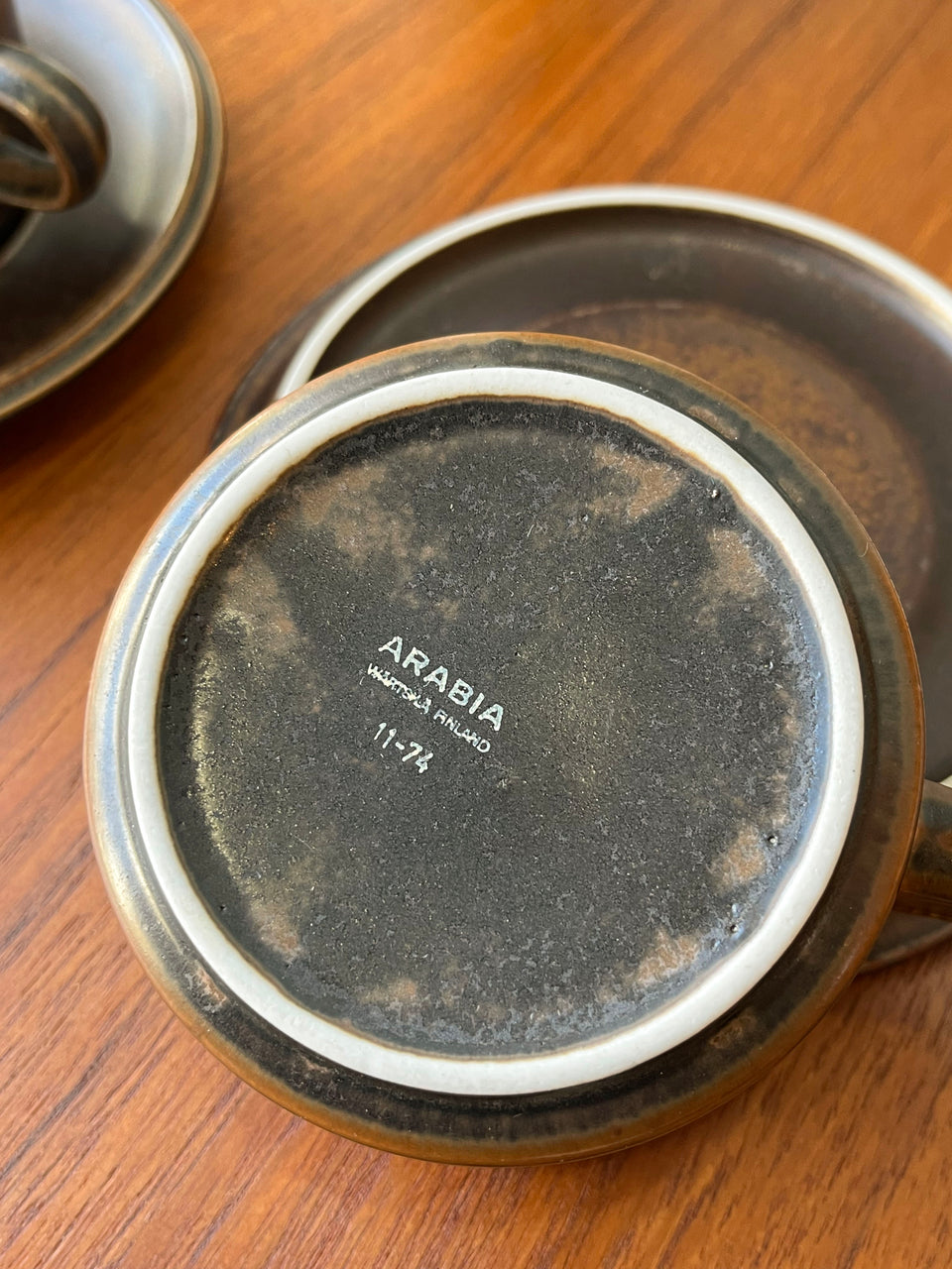 Vintage ARABIA Ruska Tea Cup and Saucer/フィンランドヴィンテージ アラビア ルスカ ティーカップ ウラ・プロコッペ 北欧食器