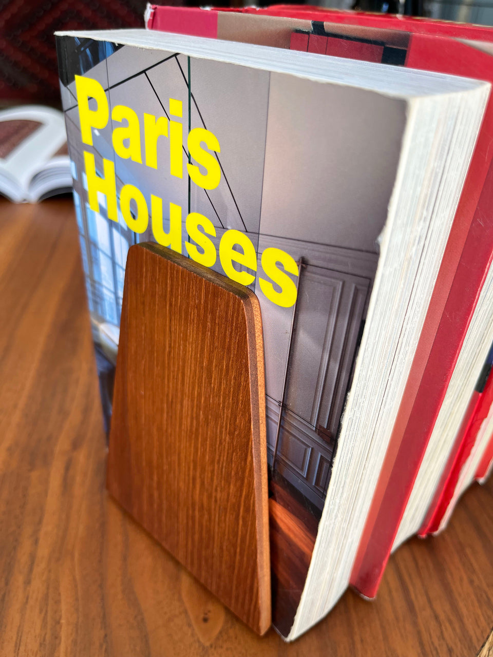 Danish Vintage Wooden Bookend/デンマークヴィンテージ ブックエンド 本立て チーク材 ローズウッド材 北欧インテリア