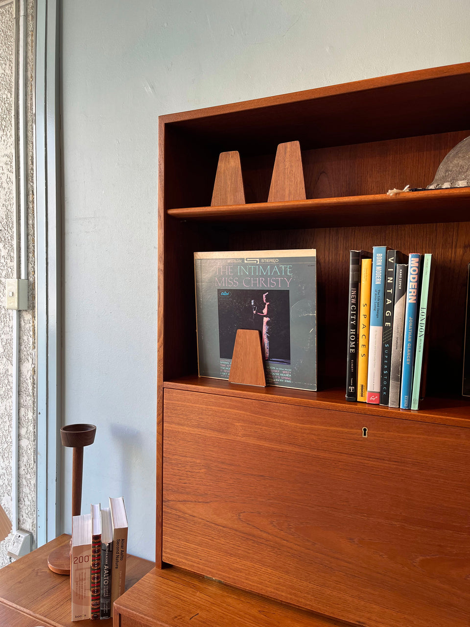 Teakwood Bookend Danish Vintage/デンマークヴィンテージ ブックエンド 本立て チーク材 北欧インテリア