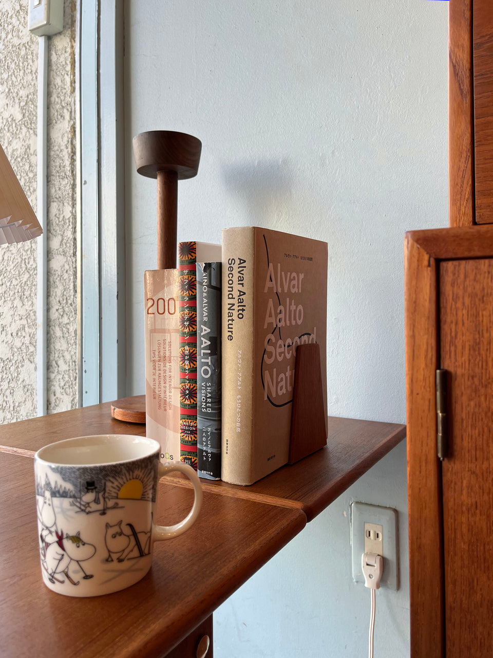 Teakwood Bookend Danish Vintage/デンマークヴィンテージ ブックエンド 本立て チーク材 北欧インテリア