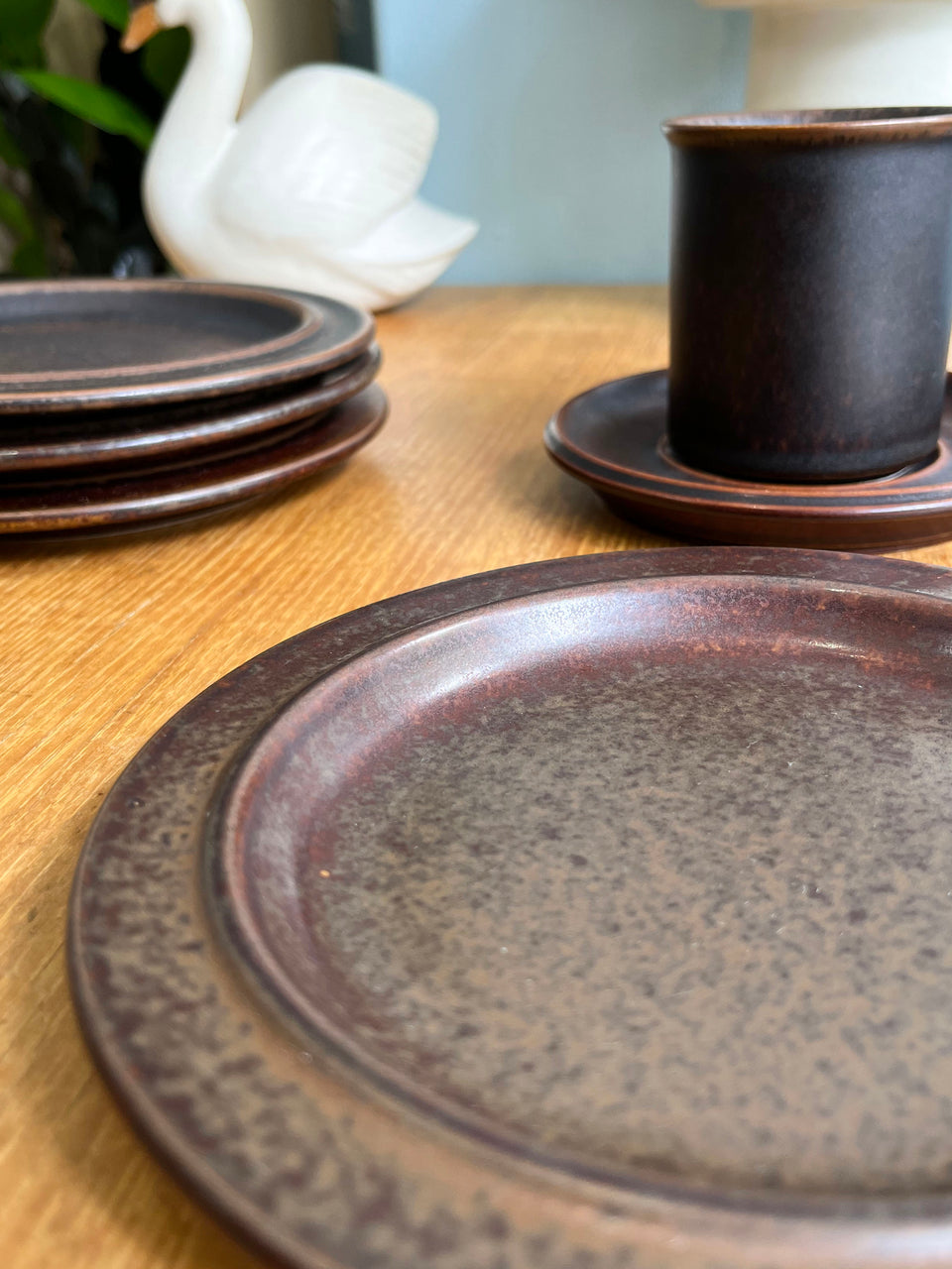 Vintage ARABIA Ruska Plate 16cm/アラビア ルスカ プレート ケーキ皿 北欧ヴィンテージ食器