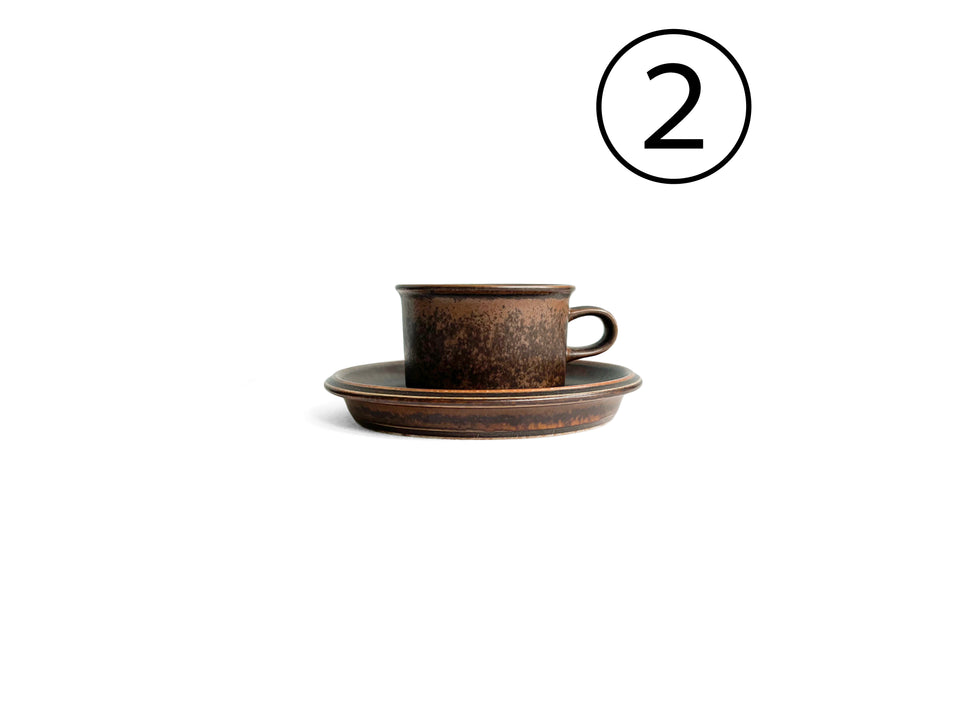 Vintage ARABIA Ruska Demitasse Cup and Saucer/アラビア ルスカ デミタスカップ&ソーサー 北欧ヴィンテージ食器