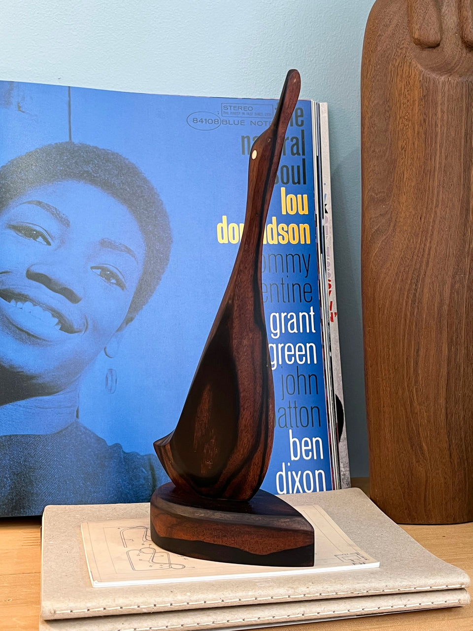 Rosewood Bird Sculpture Object/木彫り 鳥のオブジェ 紫檀 ローズウッド 置物