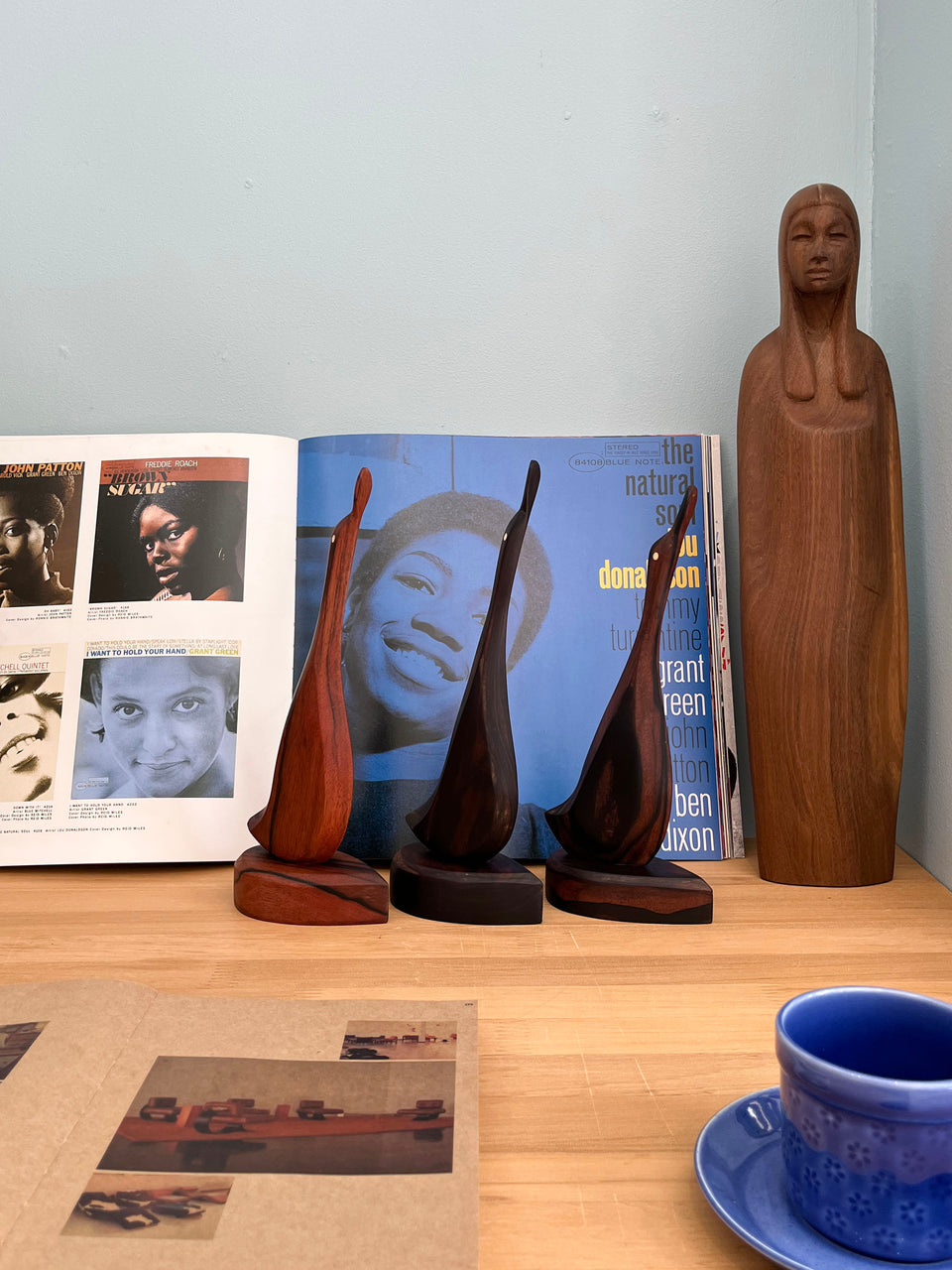 Rosewood Bird Sculpture Object/木彫り 鳥のオブジェ 紫檀 ローズウッド 置物