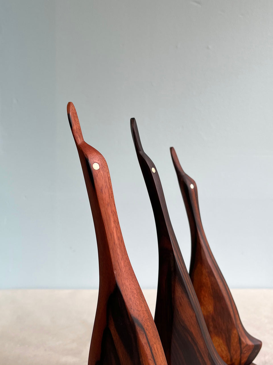 Rosewood Bird Sculpture Object/木彫り 鳥のオブジェ 紫檀 ローズウッド 置物