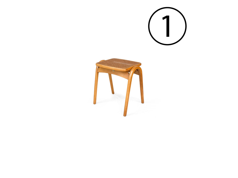 Vintage Akita Mokko Stacking Stool No.202 Rattan/秋田木工 スタッキングスツール ラタン 剣持勇 ジャパニーズモダン