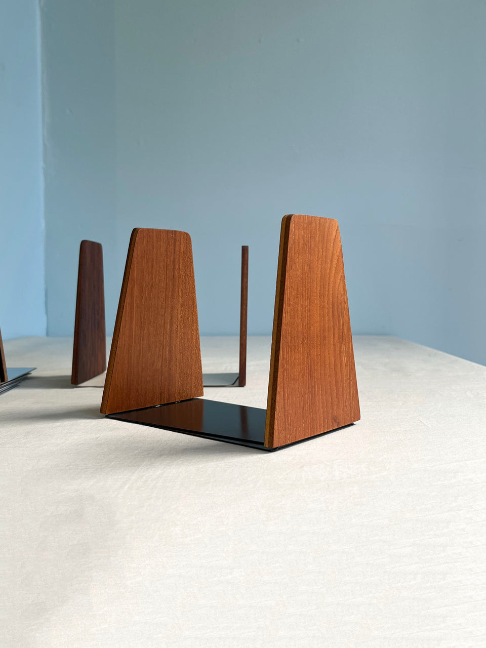 Danish Vintage Wooden Bookend/デンマークヴィンテージ ブックエンド 本立て チーク材 ローズウッド材 北欧インテリア