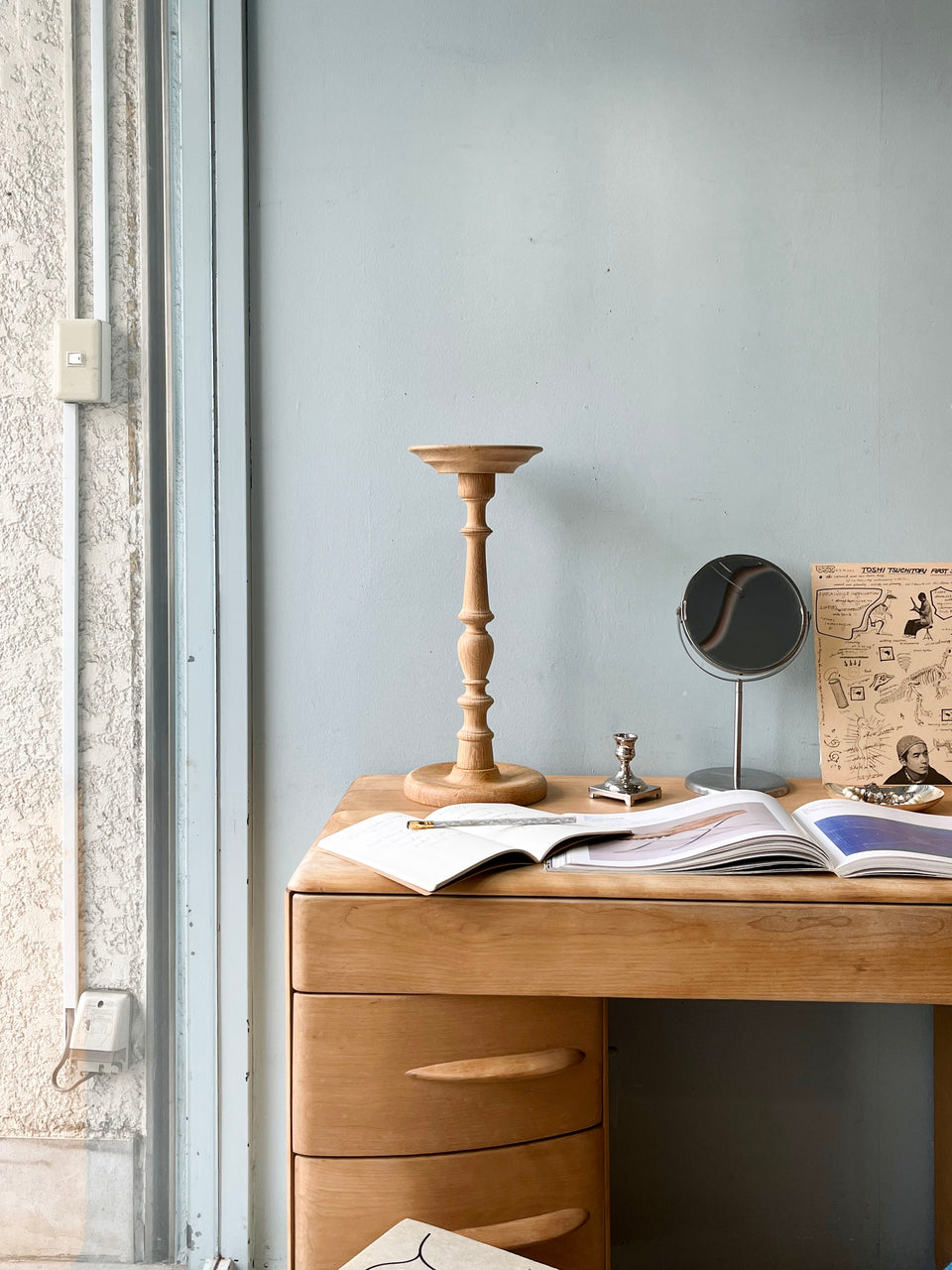 Vintage Oakwood Plant Stand Danish/デンマークヴィンテージ プラントスタンド オーク材 北欧インテリア