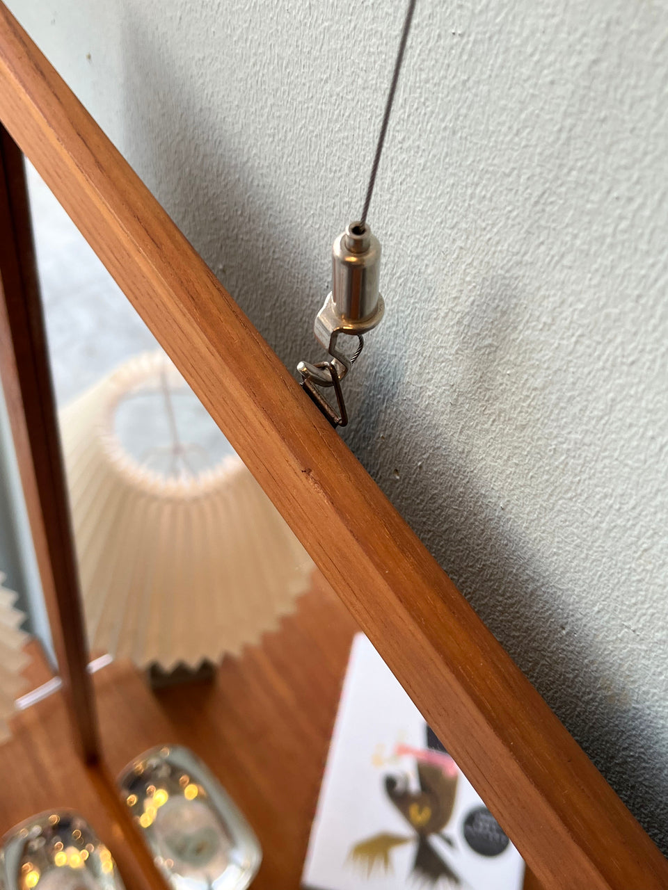 Teakwood Frame Wall Mirror Danish Vintage/デンマークヴィンテージ ウォールミラー チーク材 壁掛け鏡 北欧インテリア