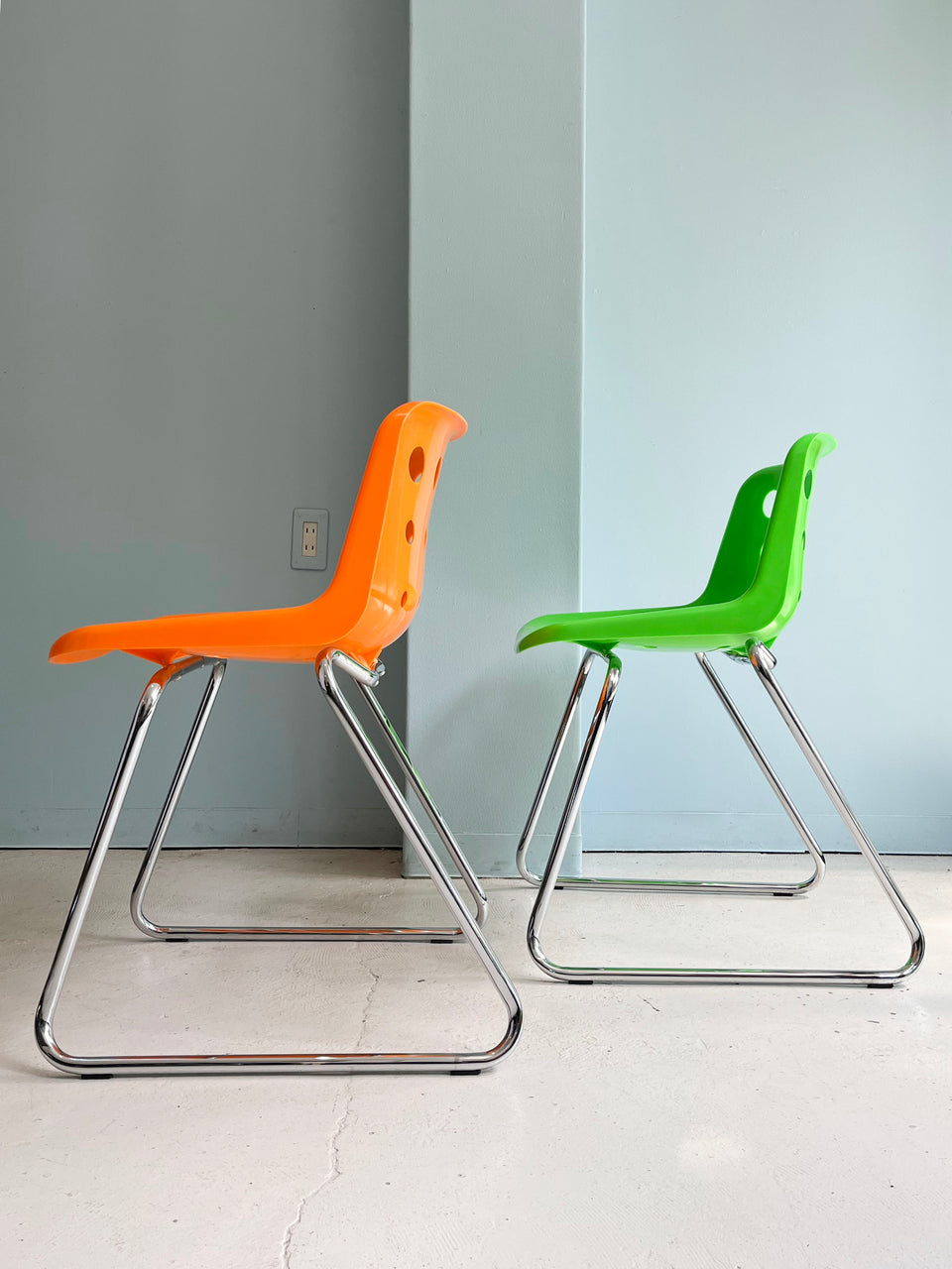 Polo Chair Robin Day Sled Base/ロビン・デイ ポロチェア スタッキング イギリス