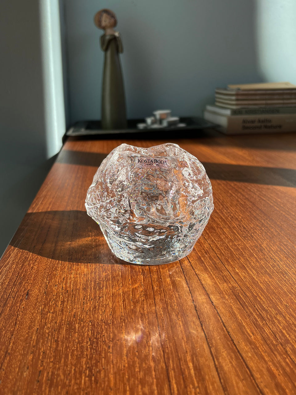 Swedish Glass Candle Holder/スウェーデン ガラス キャンドルホルダー 北欧インテリア