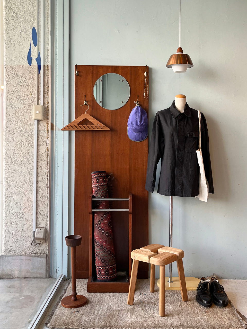 Japanese Vintage Hall Stand/ジャパンヴィンテージ ホールスタンド 傘立て ハンガーラック レトロモダン