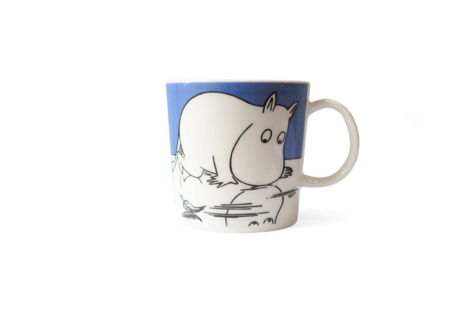 ARABIA Moomin Mug Cup Moomintroll on ice/アラビア ムーミンマグ 氷の上のムーミン 北欧食器 マグカップ フィンランド 廃盤