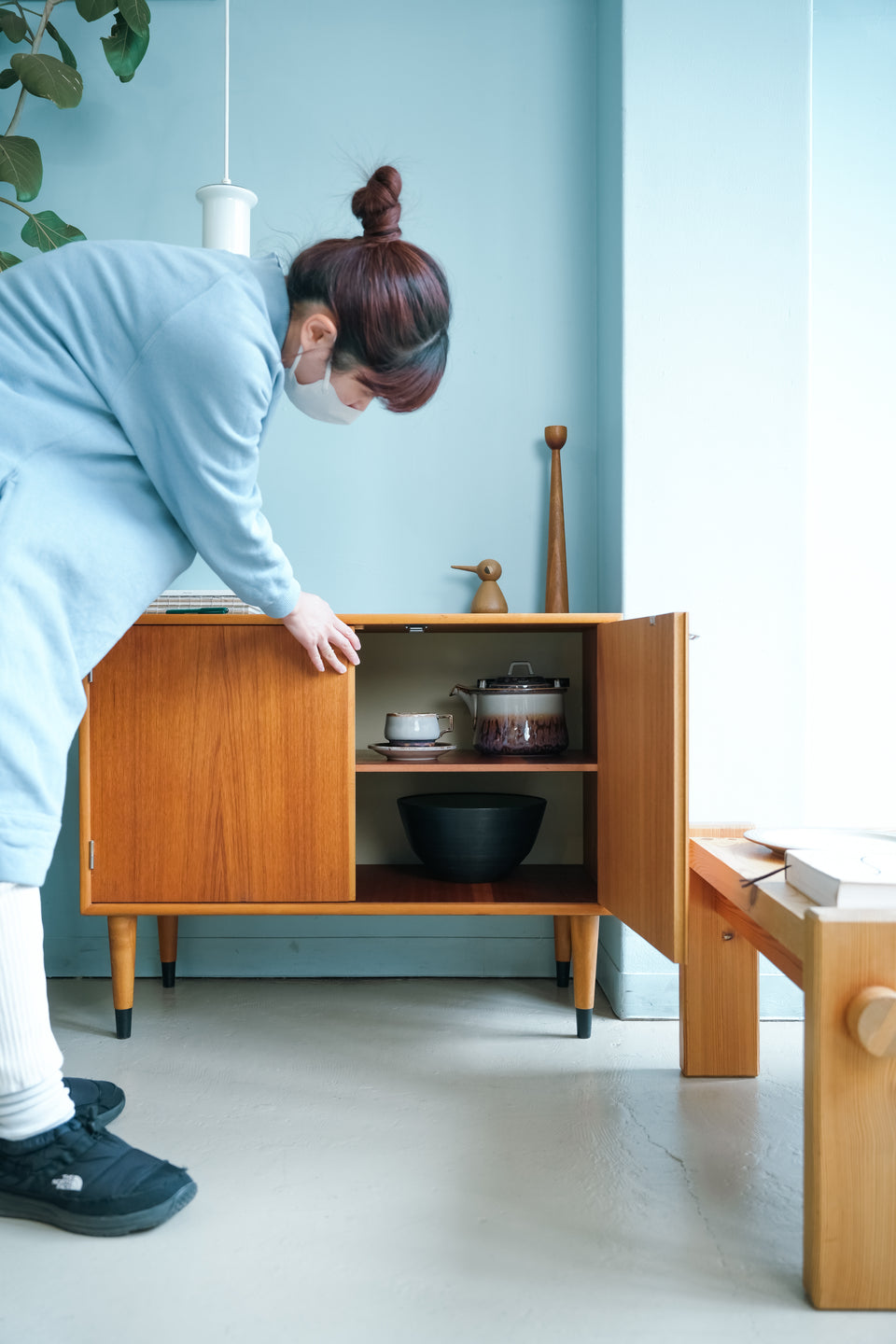 AB Mobelfabriken Ornen Slim Side Board Swedish Vintage/スウェーデンヴィンテージ スリムサイドボード キャビネット