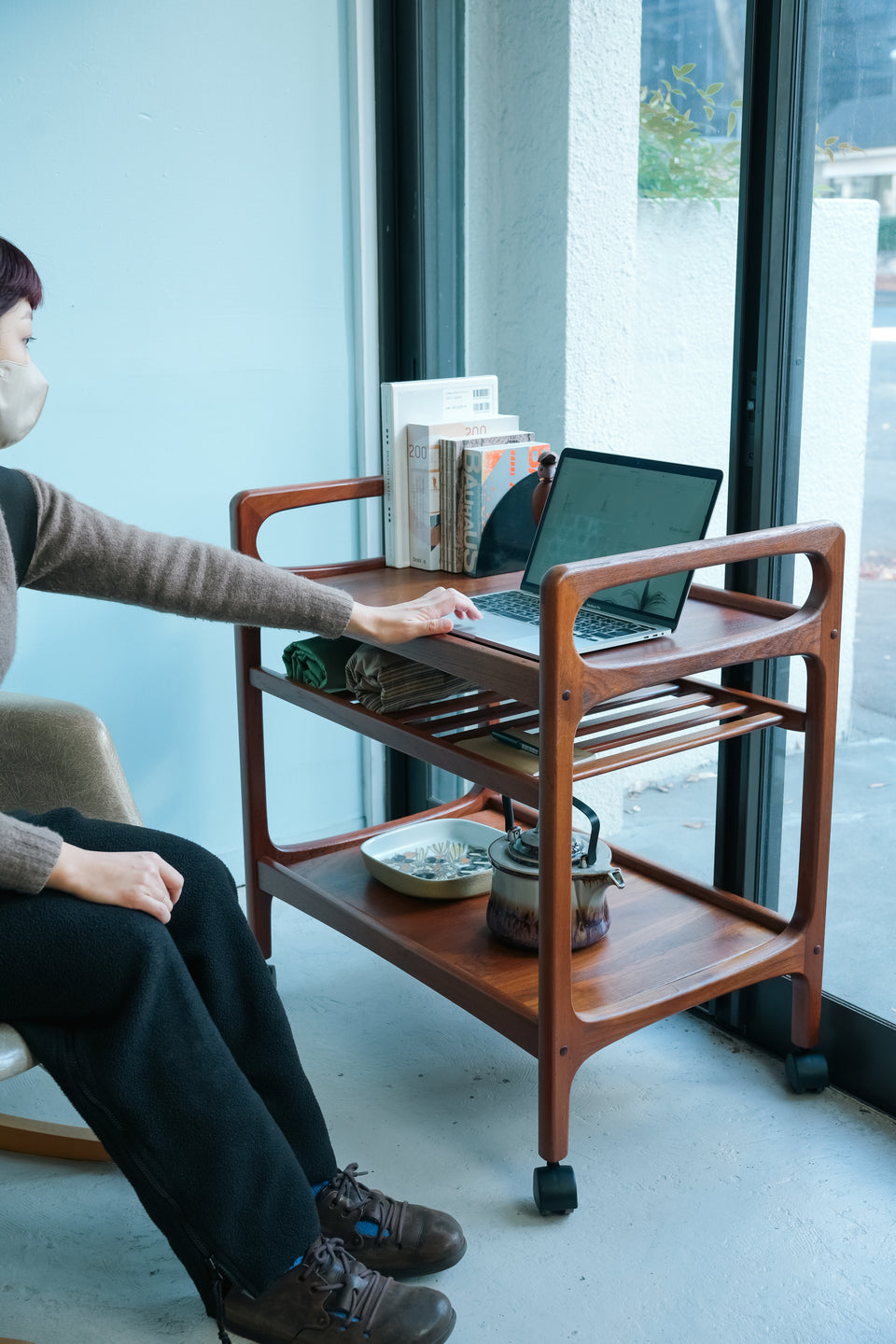 Brink Mobler Teak Serving Trolley Wagon/ブリンクモブラー サービングトロリー ワゴン チーク材 デンマークヴィンテージ