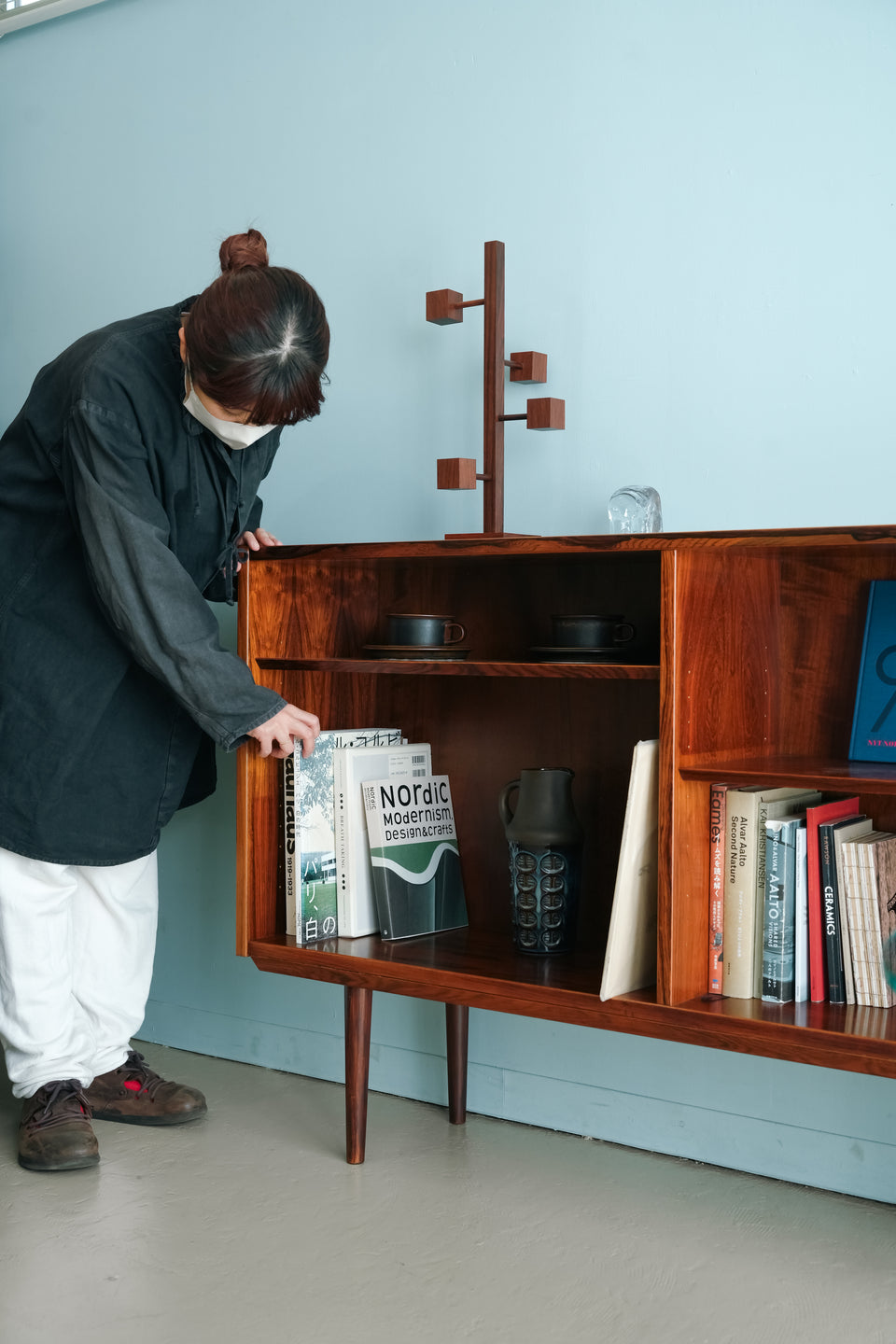 Hundevad & Co. Rosewood Low Bookcase Danish Vintage/デンマークヴィンテージ ブックケース ローズウッド材 北欧家具