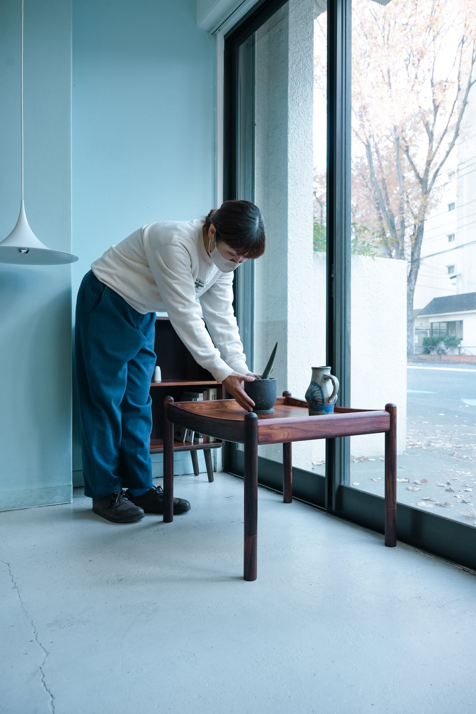 Danish Vintage Rosewood Square Coffee Table/デンマークヴィンテージ コーヒーテーブル ローズウッド材 北欧家具
