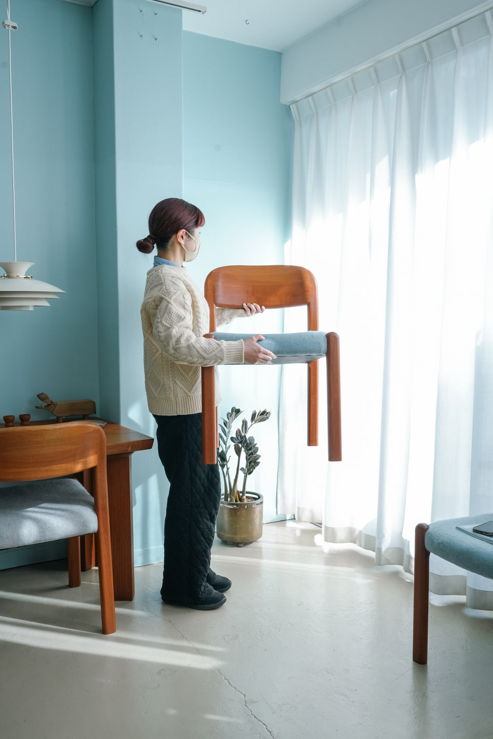 EMC Furniture A/S Teak Dining Chair/デンマークヴィンテージ ダイニングチェア 椅子 チーク材 北欧家具