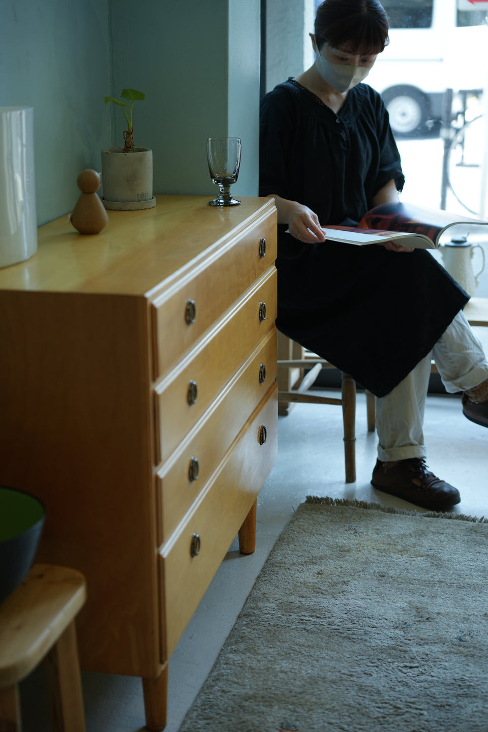 Finnish Vintage Asko Anjala 4drawer Chest Olli Borg/フィンランドヴィンテージ アスコ 4段チェスト オッリ・ボルグ 北欧家具