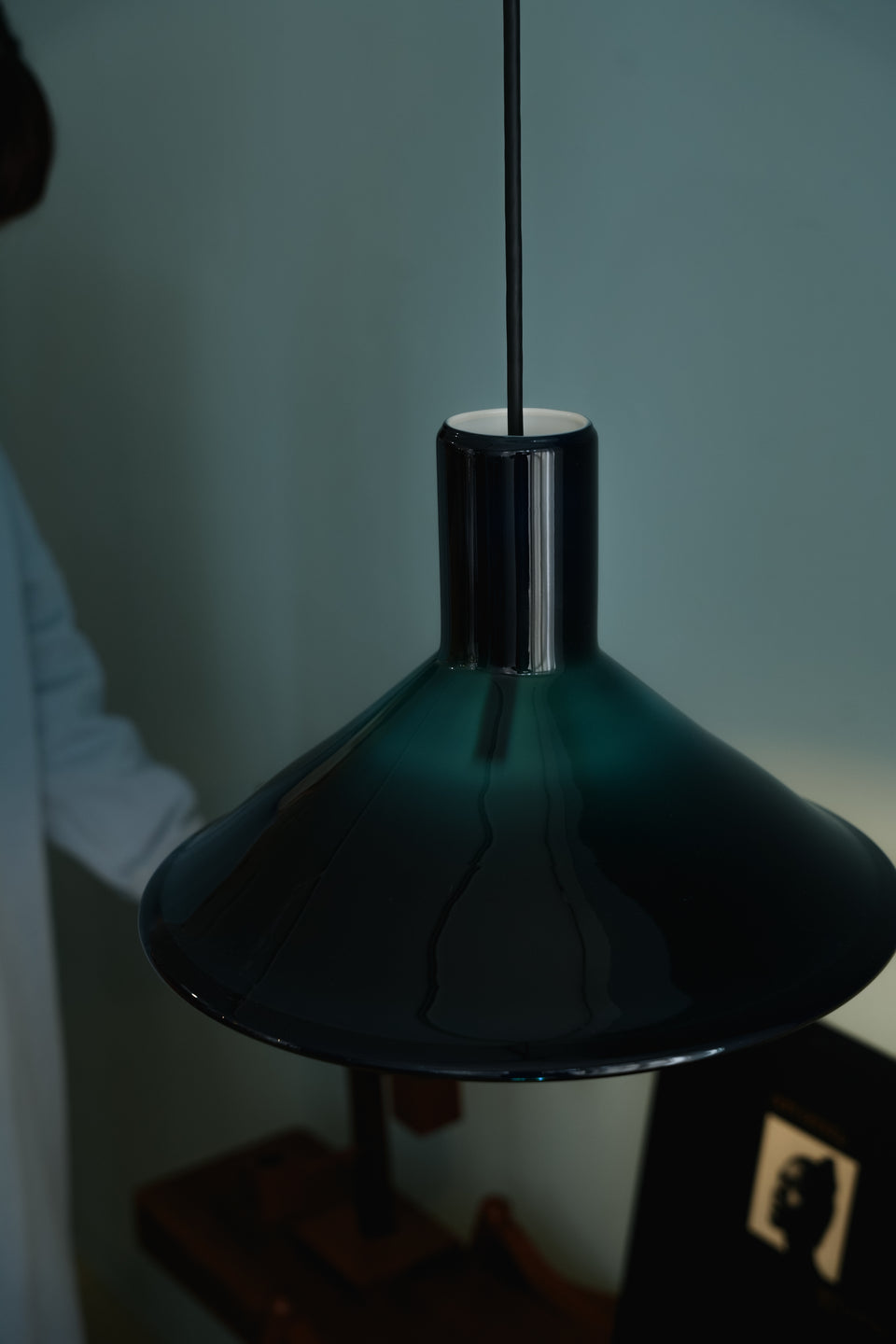 Holmegaard Pendant Light P&T Blue Michael Bang/ホルムガード ペンダントライト マイケル・バング ブルー 照明 デンマークヴィンテージ