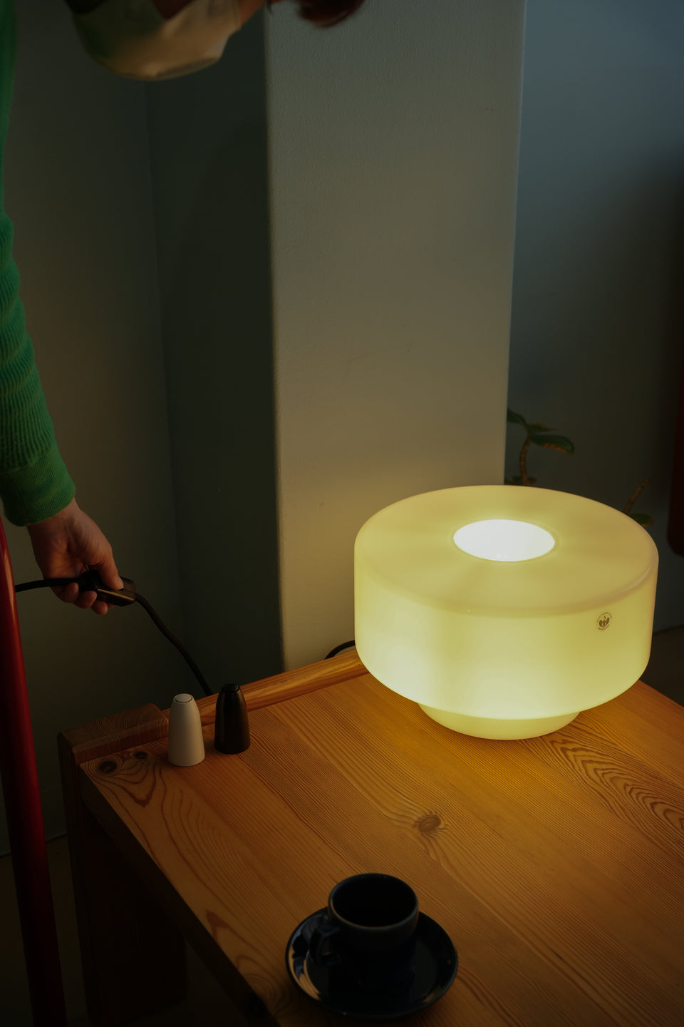 Holmegaard Two Way Table Lamp Halskov & Dalsgaard/ホルムガード ガラス テーブルランプ デンマークデザイン