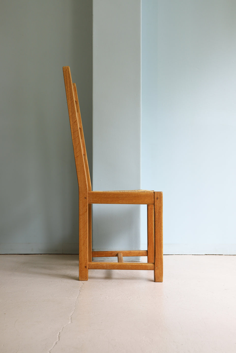 Ludwik Styl Oakwood Rush Seat High Back Chair/ポーランド製 ハイバックチェア オーク材 ラッシュシート 椅子
