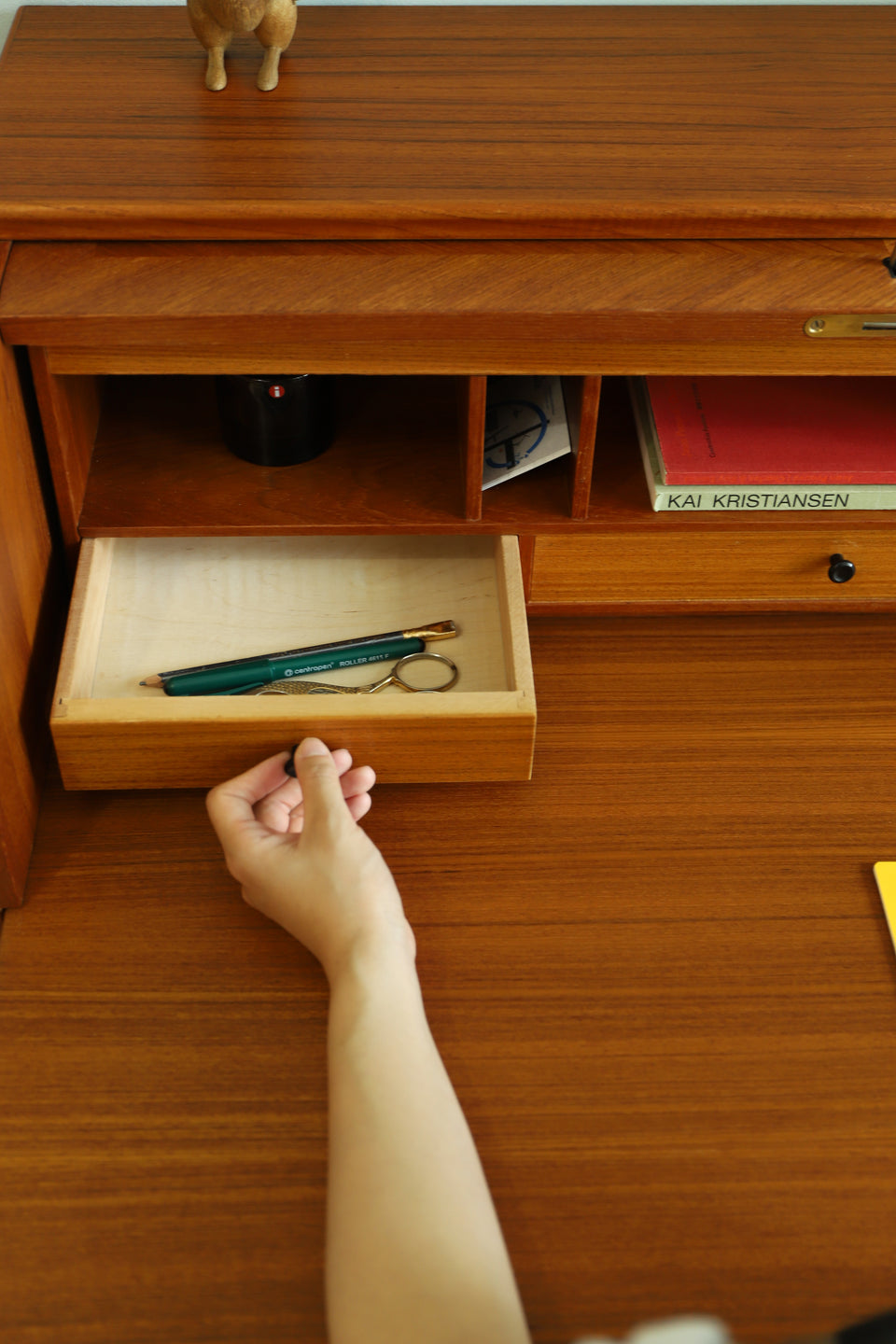 Swedish Vintage Rolltop Bureau Egon Ostergaard/スウェーデンヴィンテージ ロールトップ ビューロー 北欧家具