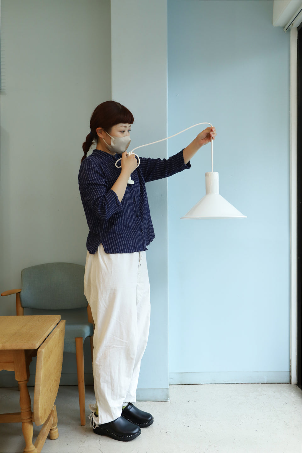 Danish Vintage Holmegaard P&T Pendant Light White/ホルムガード ペンダントライト ホワイト デンマークヴィンテージ