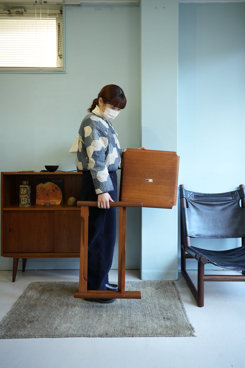 Japanese Vintage Folding Side Table Matsumura Katsuo/山口木材工芸 折りたたみサイドテーブル 松村勝男 チーク材 ジャパニーズモダン