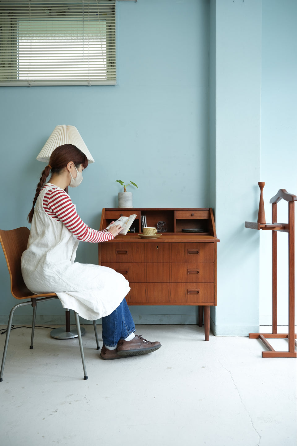 Writing Bureau Dresser Danish Vintage/デンマークヴィンテージ ライティングビューロー ドレッサー ミラー付き 北欧家具