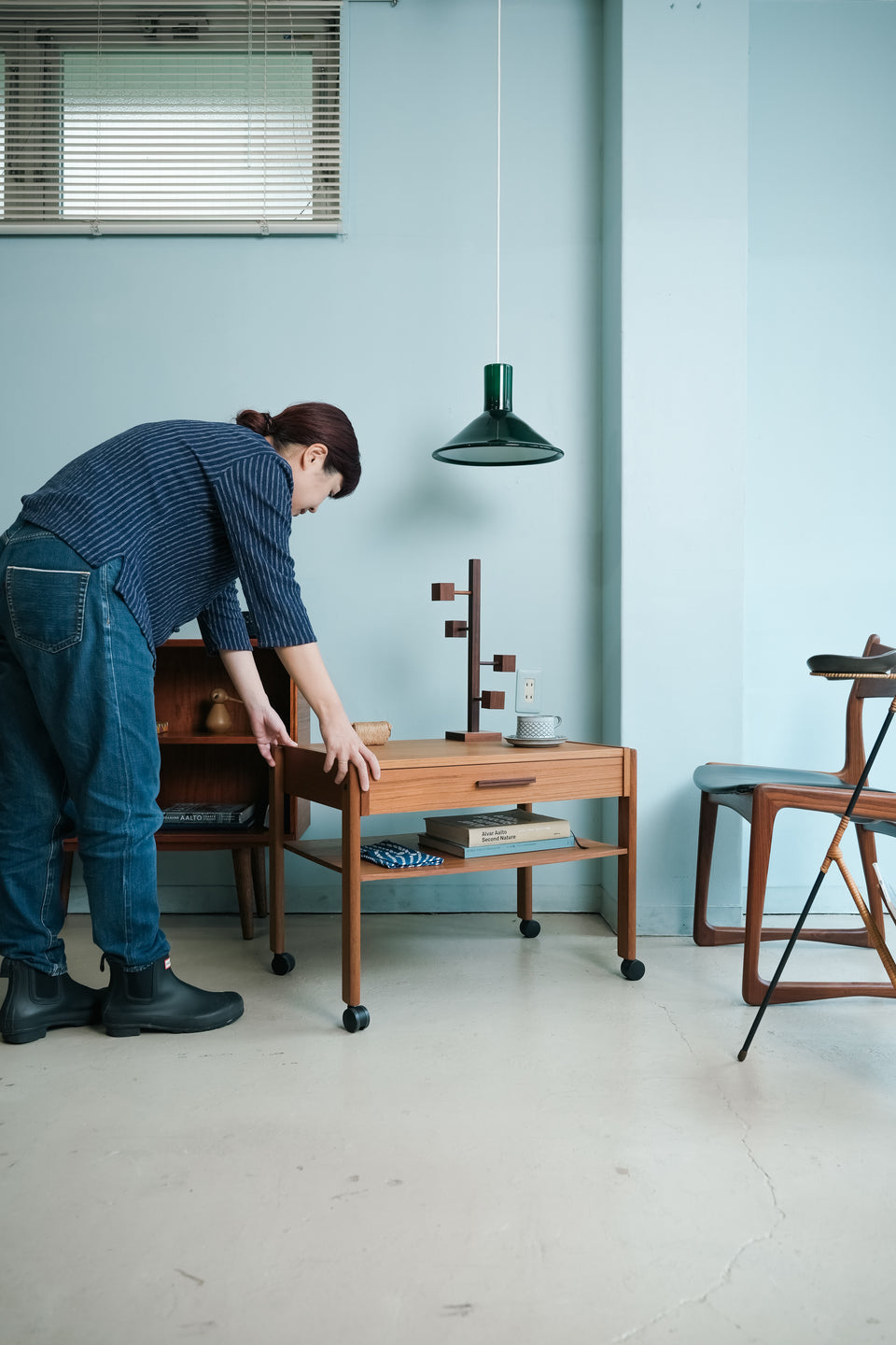 Danish Vintage PBJ Møbler Trolley Wagon Side Table/デンマークヴィンテージ トロリー ワゴン サイドテーブル 北欧家具
