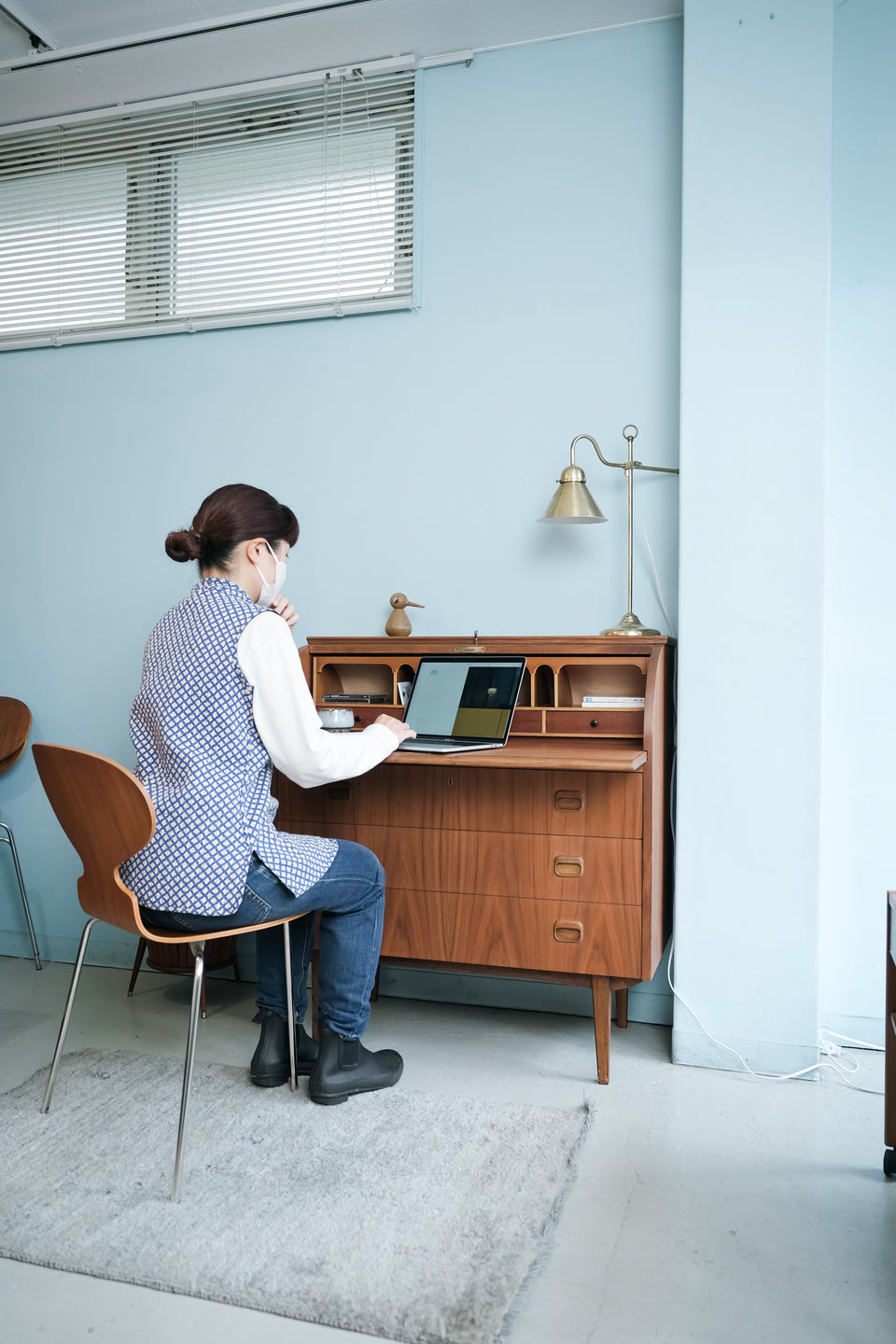 Roll Top Writing Bureau Swedish Vintage/スウェーデンヴィンテージ ロールトップ ライティングビューロー
