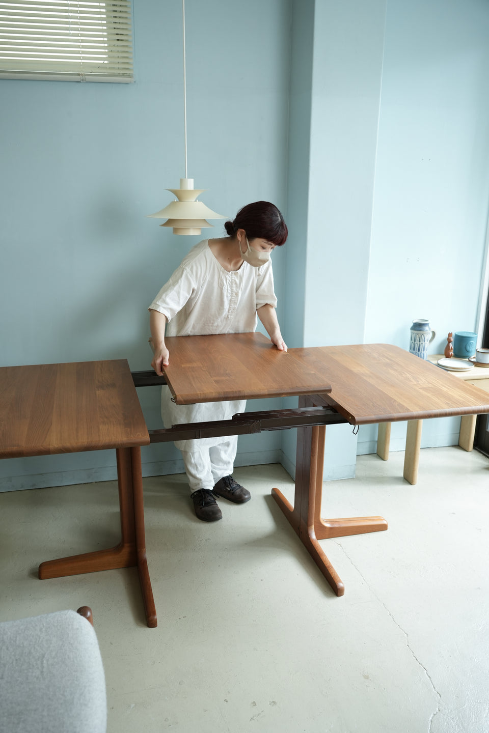 Solid Teak Extension Dining Table Danish Vintage/デンマークヴィンテージ エクステンション ダイニングテーブル チーク材
