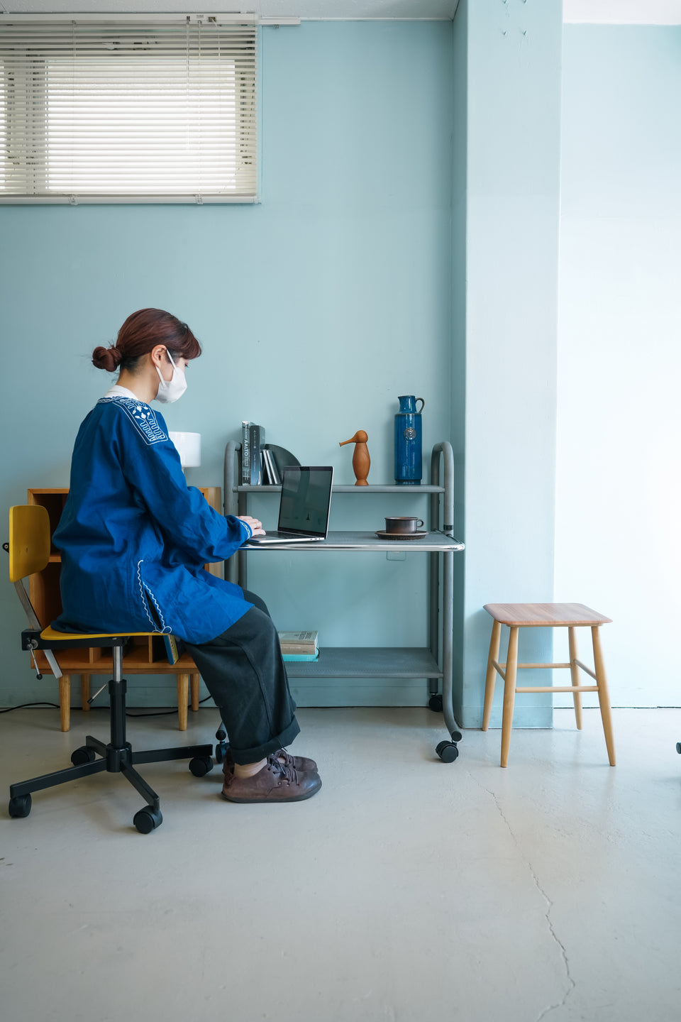 innovator Steel PC Rack/イノベーター スチールラック PCデスク キャスター付き