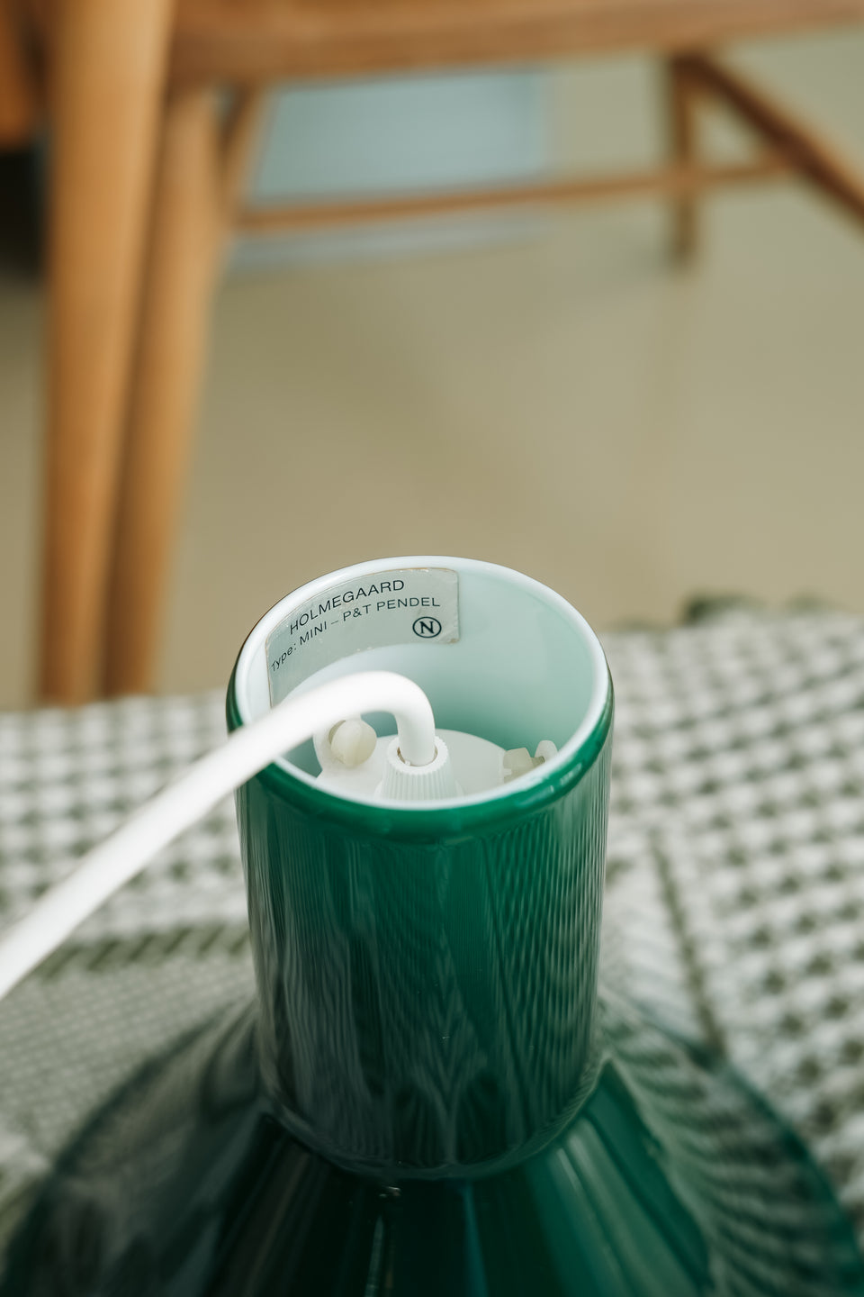 Small Holmegaard P&T Pendant Green Michael Bang/スモール ホルムガード ペンダントライト グリーン 照明 デンマークヴィンテージ
