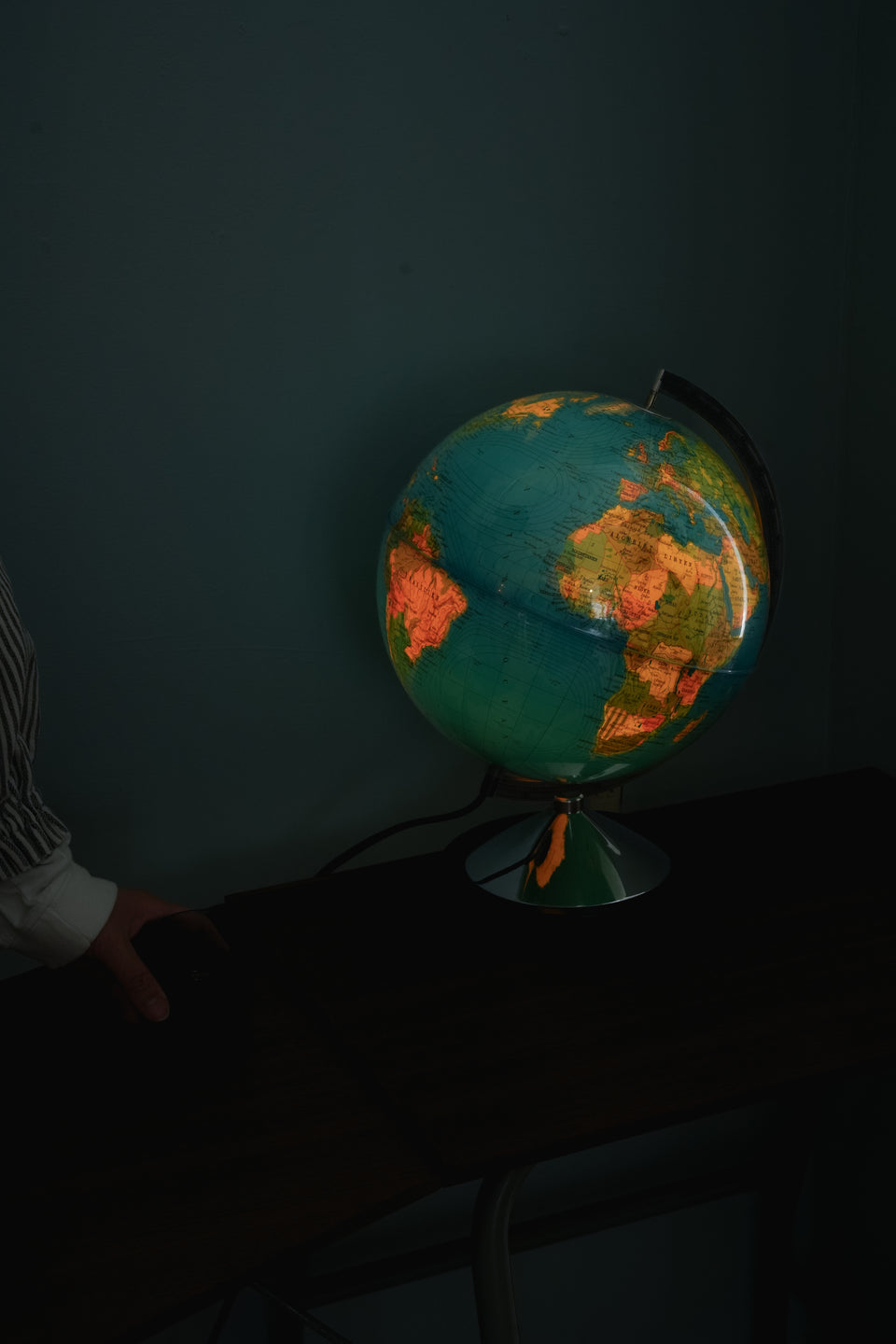Esselte Combi Globen Globe Lamp/ヴィンテージ 地球儀ランプ デンマーク語