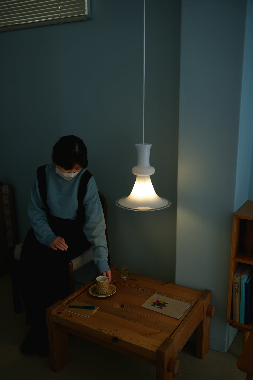 Holmegaard Pendant Light Etude2 White/ホルムガード ペンダントライト エチュード マイケル・バング デンマークヴィンテージ