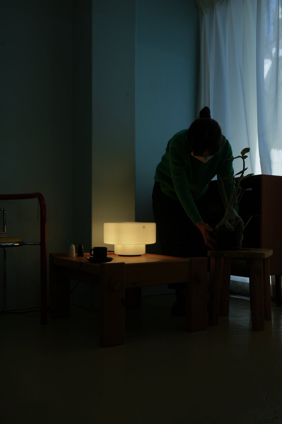 Holmegaard Two Way Table Lamp Halskov & Dalsgaard/ホルムガード ガラス テーブルランプ デンマークデザイン