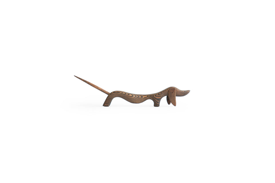 Hoyng Jungerhans Wooden Dachshund Dutch Vintage/オランダヴィンテージ 木のダックスフンド