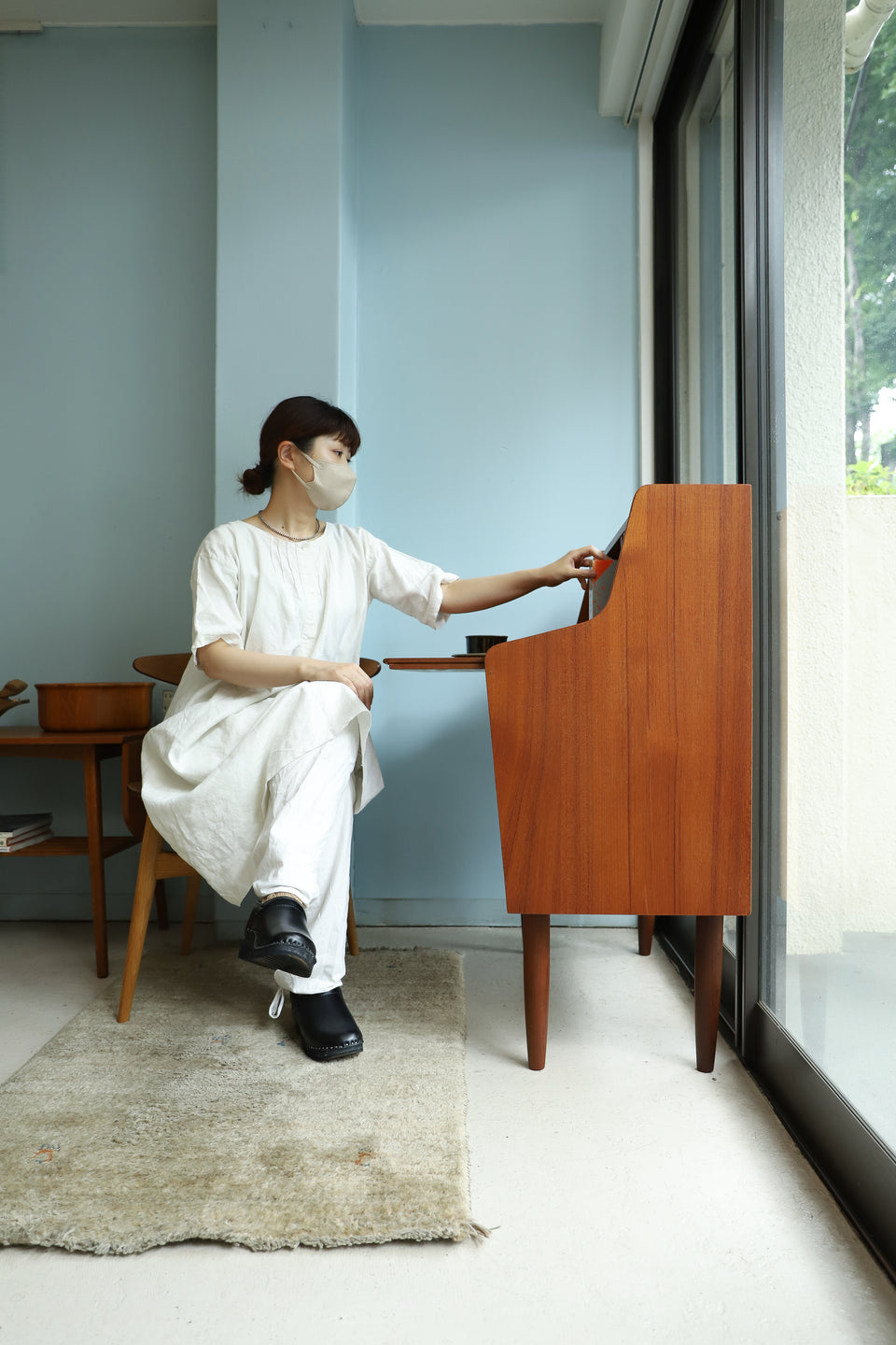 Writing Bureau Teakwood Danish Vintage/デンマークヴィンテージ ライティングビューロー デスク チーク材 北欧家具