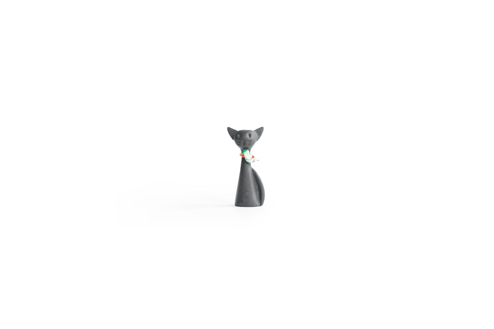 Walter Bosse Cat Miniature Figurine/ウォルター・ボッセ 黒猫の小さなフィギュリン