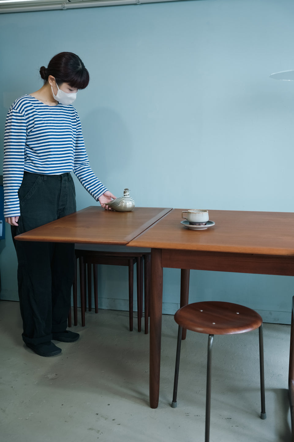 Draw Leaf Extension Dining Table Danish Vintage/デンマークヴィンテージ エクステンションダイニングテーブル チーク材
