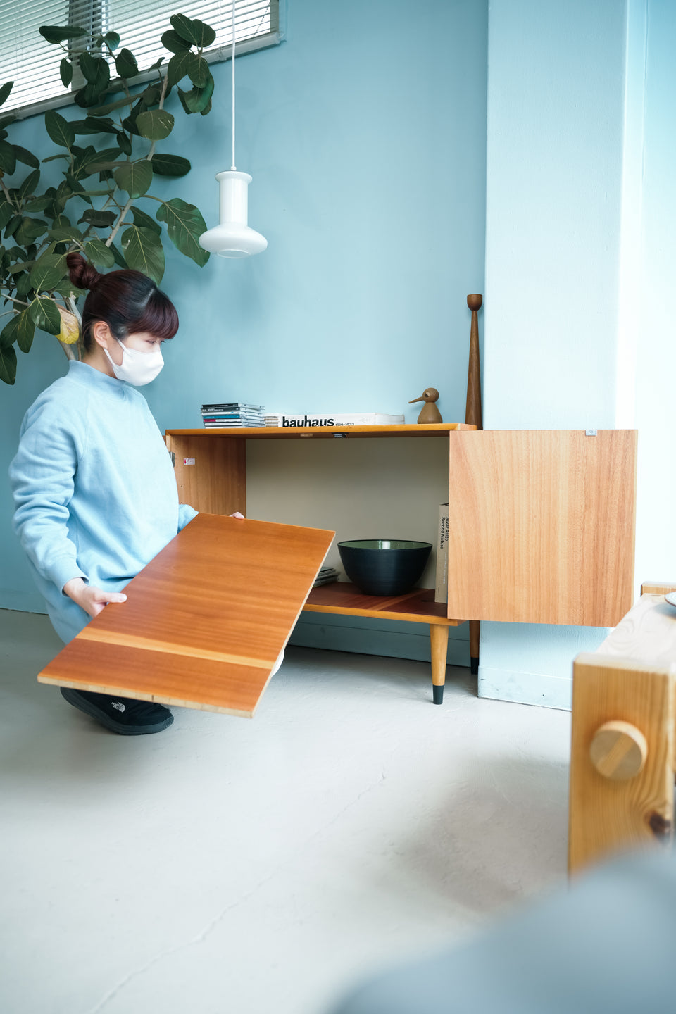AB Mobelfabriken Ornen Slim Side Board Swedish Vintage/スウェーデンヴィンテージ スリムサイドボード キャビネット